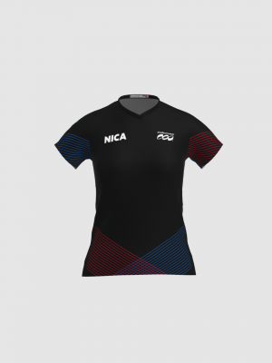 Podiumwear Women's Silver Short Sleeve MTB Jersey - NEW FABRIC 2025!