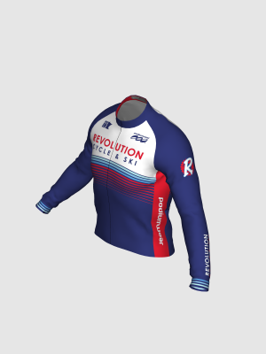 Podiumwear Men's Gold Merino Wool Long Sleeve Jersey