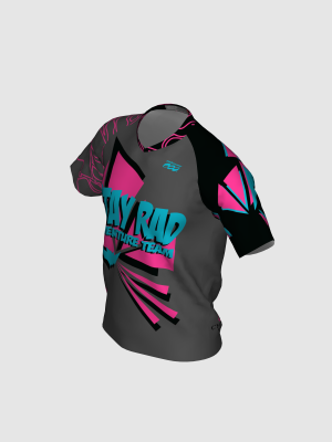 Podiumwear Men's Silver Short Sleeve MTB Jersey - New Fabric 2025!