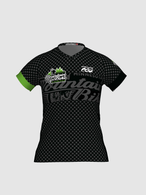 Podiumwear Women's Silver Short Sleeve MTB Jersey - NEW FABRIC 2025!