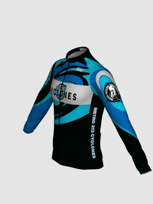 Podiumwear Men's Silver Long Sleeve Jersey