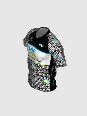 Podiumwear Men's Silver Short Sleeve MTB Jersey