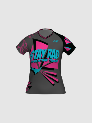 Podiumwear Women's Silver Short Sleeve MTB Jersey - NEW FABRIC 2025!