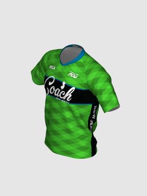 Podiumwear Men's Silver Short Sleeve MTB Jersey - New Fabric 2025!