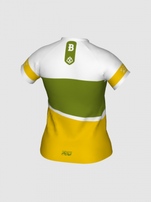 Podiumwear Women's Silver Short Sleeve MTB Jersey - NEW FABRIC 2025!