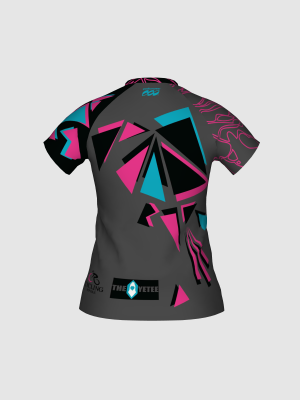 Podiumwear Women's Silver Short Sleeve MTB Jersey - NEW FABRIC 2025!