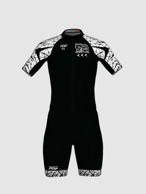 Podiumwear Men's Short Sleeve Skinsuit with Pockets