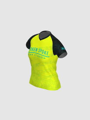 Podiumwear Women's Silver Short Sleeve MTB Jersey - NEW FABRIC 2025!