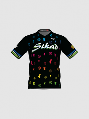 Podiumwear Men's Silver Short Sleeve MTB Jersey - New Fabric 2025!