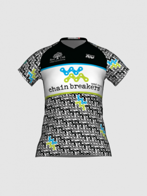 Podiumwear Women's Silver Short Sleeve MTB Jersey