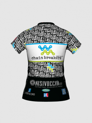 Podiumwear Women's Silver Short Sleeve MTB Jersey - NEW FABRIC 2025!