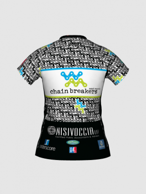 Podiumwear Women's Silver Short Sleeve MTB Jersey