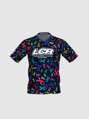 Podiumwear Men's Silver Short Sleeve MTB Jersey - New Fabric 2025!