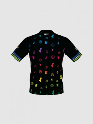 Podiumwear Men's Silver Short Sleeve MTB Jersey - New Fabric 2025!