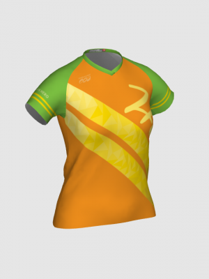 Podiumwear Women's Silver Short Sleeve MTB Jersey - NEW FABRIC 2025!