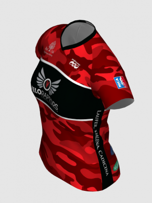 Podiumwear Women's Silver Short Sleeve MTB Jersey - NEW FABRIC 2025!