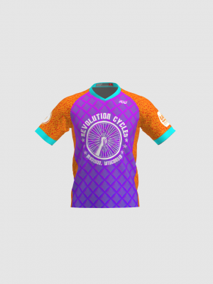 Podiumwear Men's Silver Short Sleeve MTB Jersey - New Fabric 2025!