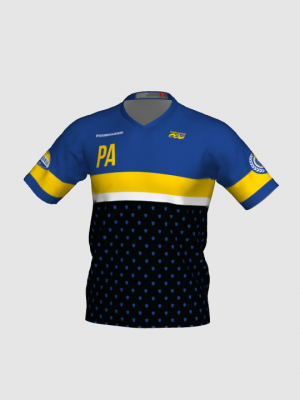 Podiumwear Men's Silver Short Sleeve MTB Jersey - New Fabric 2025!