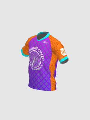 Podiumwear Men's Silver Short Sleeve MTB Jersey - New Fabric 2025!