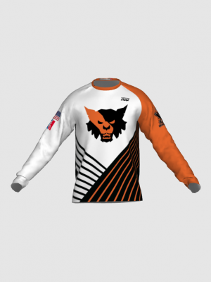 Podiumwear Unisex Silver Long Sleeve Tech Tee - New Fabric 2025!