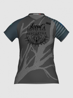 Podiumwear Women's Silver Short Sleeve MTB Jersey - NEW FABRIC 2025!