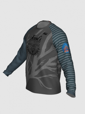 Podiumwear Unisex Silver Long Sleeve Tech Tee - New Fabric 2025!