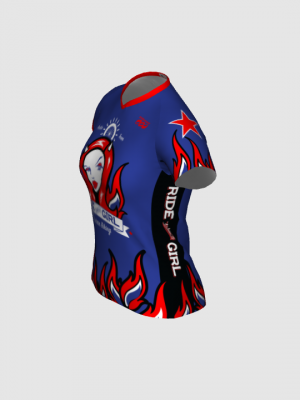 Podiumwear Women's Silver Short Sleeve MTB Jersey - NEW FABRIC 2025!