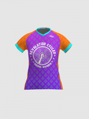 Podiumwear Women's Silver Short Sleeve MTB Jersey - NEW FABRIC 2025!