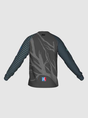 Podiumwear Unisex Silver Long Sleeve Tech Tee - New Fabric 2025!