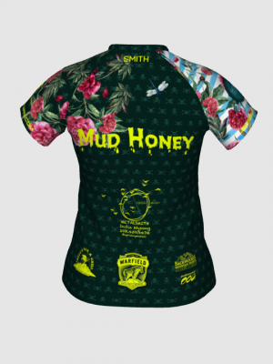 Podiumwear Women's Silver Short Sleeve MTB Jersey - NEW FABRIC 2025!