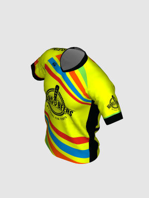 Podiumwear Men's Silver Short Sleeve MTB Jersey - New Fabric 2025!