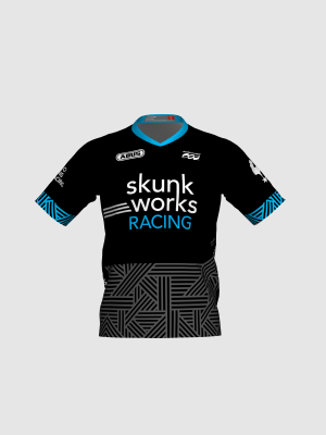 Podiumwear Men's Silver Short Sleeve MTB Jersey - New Fabric 2025!