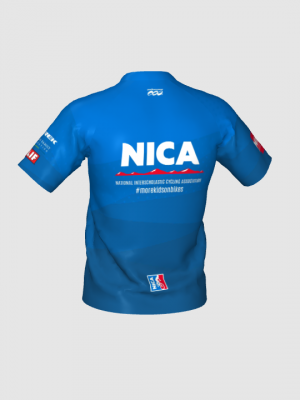 Podiumwear Men's Silver Short Sleeve MTB Jersey - New Fabric 2025!