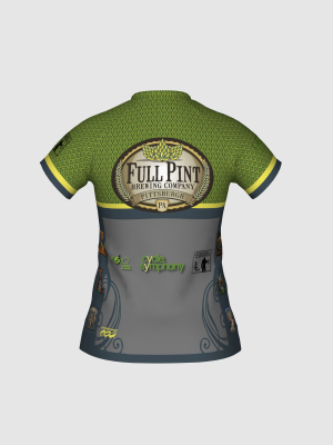 Podiumwear Women's Silver Short Sleeve MTB Jersey - NEW FABRIC 2025!
