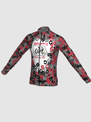 Podiumwear Men's Silver Long Sleeve Jersey