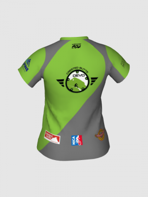 Podiumwear Women's Silver Short Sleeve MTB Jersey - NEW FABRIC 2025!