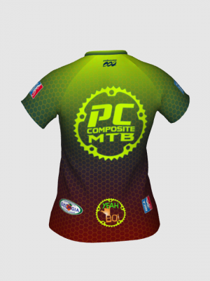 Podiumwear Women's Silver Short Sleeve MTB Jersey - NEW FABRIC 2025!