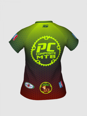 Podiumwear Women's Silver Short Sleeve MTB Jersey