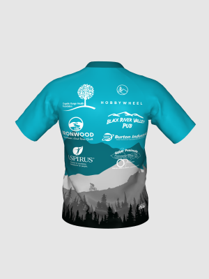 Podiumwear Men's Silver Short Sleeve MTB Jersey - New Fabric 2025!