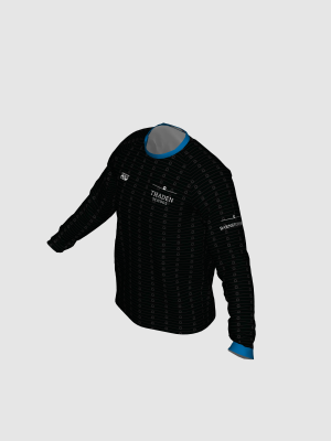Podiumwear Unisex Silver Long Sleeve Tech Tee - New Fabric 2025!