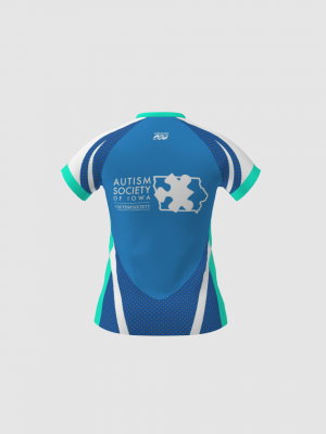 Podiumwear Women's Silver Short Sleeve MTB Jersey - NEW FABRIC 2025!
