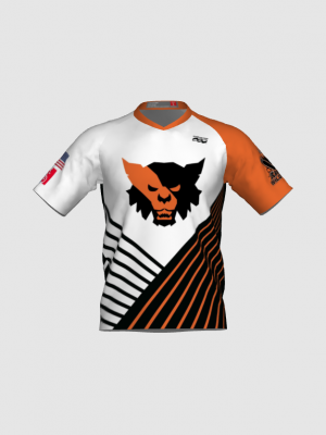 Podiumwear Men's Silver Short Sleeve MTB Jersey - New Fabric 2025!
