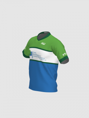 Podiumwear Men's Silver Short Sleeve MTB Jersey - New Fabric 2025!