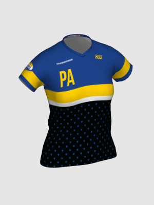 Podiumwear Women's Silver Short Sleeve MTB Jersey - NEW FABRIC 2025!
