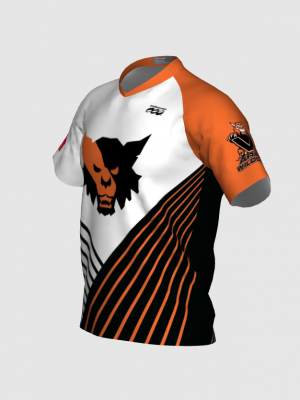 Podiumwear Men's Silver Short Sleeve MTB Jersey - New Fabric 2025!