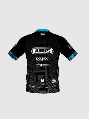 Podiumwear Men's Silver Short Sleeve MTB Jersey - New Fabric 2025!