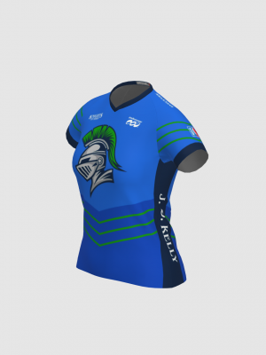 Podiumwear Women's Silver Short Sleeve MTB Jersey - NEW FABRIC 2025!