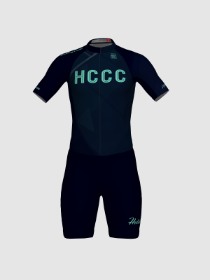 Podiumwear Men's Short Sleeve Skinsuit with Pockets