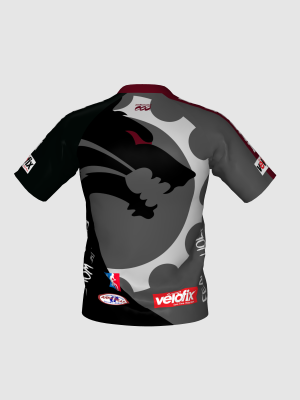 Podiumwear Men's Silver Short Sleeve MTB Jersey - New Fabric 2025!