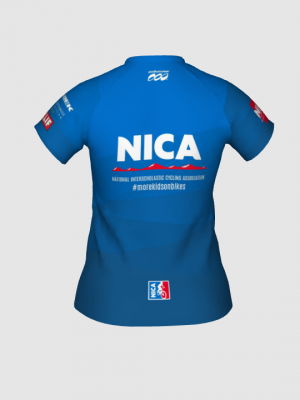Podiumwear Women's Silver Short Sleeve MTB Jersey - NEW FABRIC 2025!